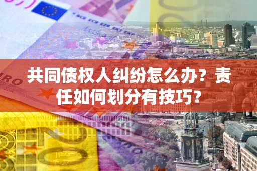 武汉共同债权人纠纷怎么办？责任如何划分有技巧？