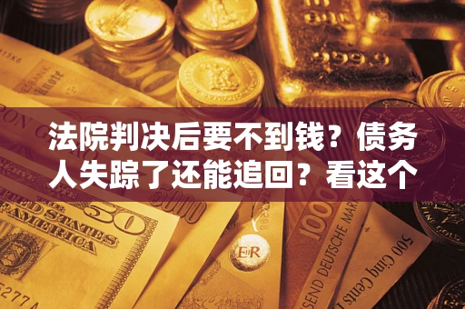 武汉法院判决后要不到钱？债务人失踪了还能追回？看这个方法！