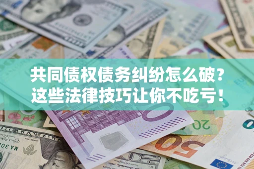 武汉共同债权债务纠纷怎么破？这些法律技巧让你不吃亏！