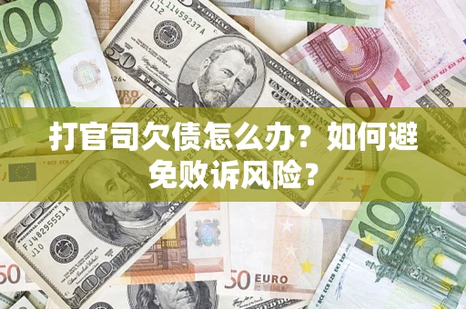 武汉打官司欠债怎么办？如何避免败诉风险？