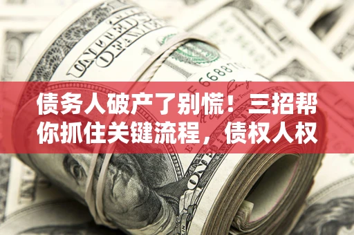 武汉债务人破产了别慌！三招帮你抓住关键流程，债权人权益不再缩水