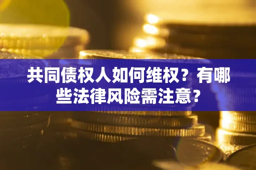武汉共同债权人如何维权？有哪些法律风险需注意？