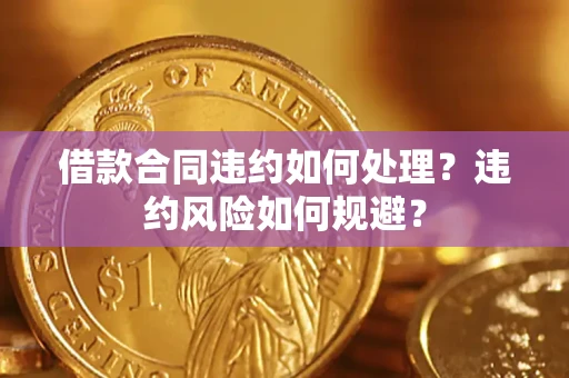武汉借款合同违约如何处理？违约风险如何规避？