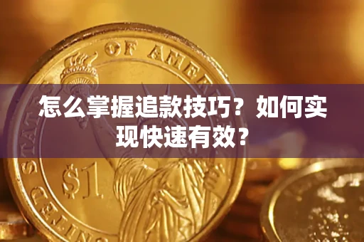 武汉怎么掌握追款技巧？如何实现快速有效？
