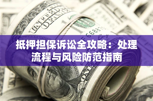 武汉抵押担保诉讼全攻略：处理流程与风险防范指南