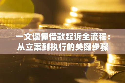武汉一文读懂借款起诉全流程：从立案到执行的关键步骤