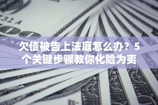 武汉欠债被告上法庭怎么办？5个关键步骤教你化险为夷